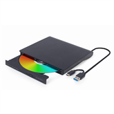 Gembird DVD-USB 03, черный - Внешний читающий привод CD-DVD