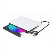 Gembird DVD-USB 03, black/white - External CD-DVD drive