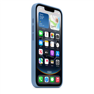 Apple Silicone Case, iPhone 16e, winter blue - Dėklas