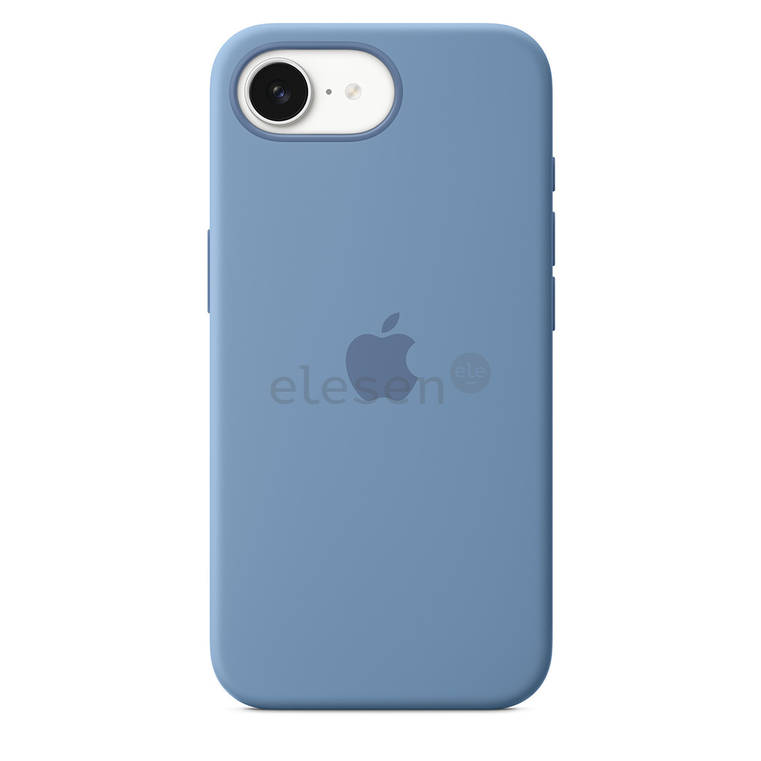 Apple Silicone Case, iPhone 16e, winter blue - Dėklas