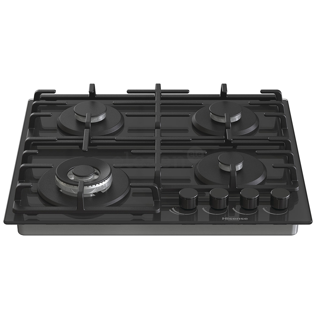 Hisense, width 60 cm, black - Built-in gas hob