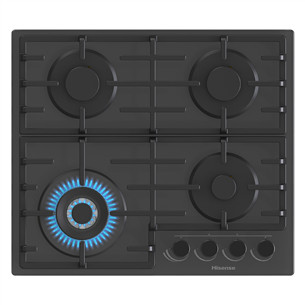Hisense, width 60 cm, black - Built-in gas hob