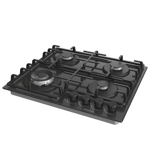 Hisense, width 60 cm, black - Built-in gas hob
