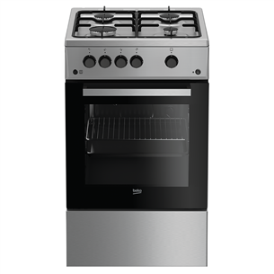 Beko, 60 L, plotis 50 cm, nerūdijančio plieno - Viryklė FSG52020FX