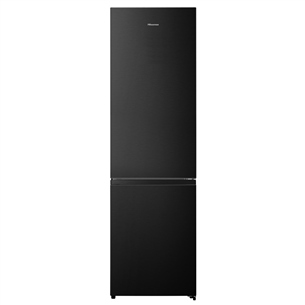Hisense, NoFrost, 336 L, aukštis 202 cm, juodas - Šaldytuvas RB440N4AFA