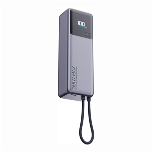 Xiaomi Power Bank, 165 W, 10000 mAh, pilka - Išorinė baterija