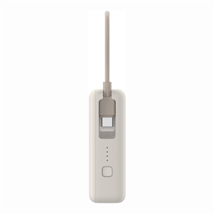 Xiaomi Power Bank, 33 W, 10000 mAh, integrated cable, smėlio spalvos - Išorinė baterija