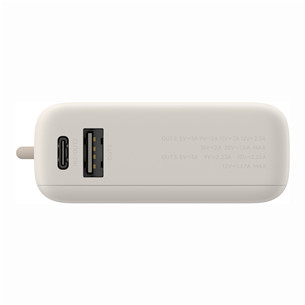 Xiaomi Power Bank, 33 W, 10000 mAh, integrated cable, beige - Power bank