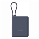 Xiaomi Power Bank, 33 W, 10000 mAh, integrated cable, mėlyna - Išorinė baterija