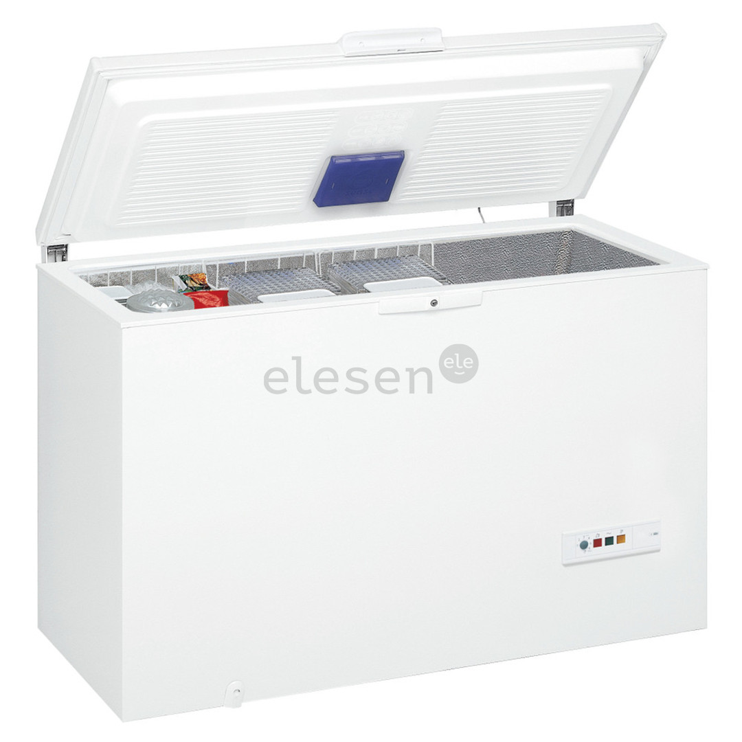 Whirlpool, 394 л, ширина 140,5 см, белый - Морозильный ларь