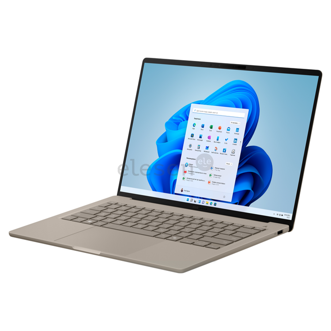 Asus Zenbook A14, 14'', OLED, X, 16 GB, 512 GB, ENG, zabriskie beige - Notebook