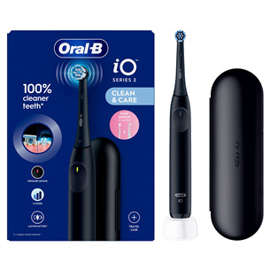Braun Oral-B iO2, kelioninis dėklas, juodas - Elektrinis dantų šepetėlis IO2NIGHTBLACKT