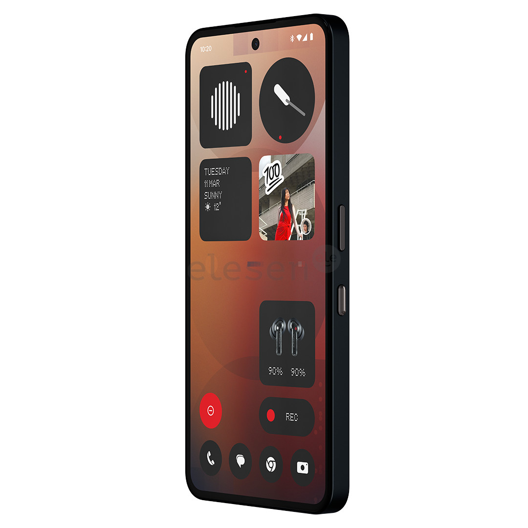 Nothing Phone (3a), 12 GB, 256 GB, juodas - Išmanusis telefonas