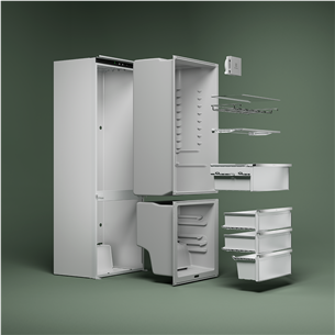 Electrolux 600 Series, No Frost, 269 L, aukštis 189 cm - Įmontuojamas šaldytuvas