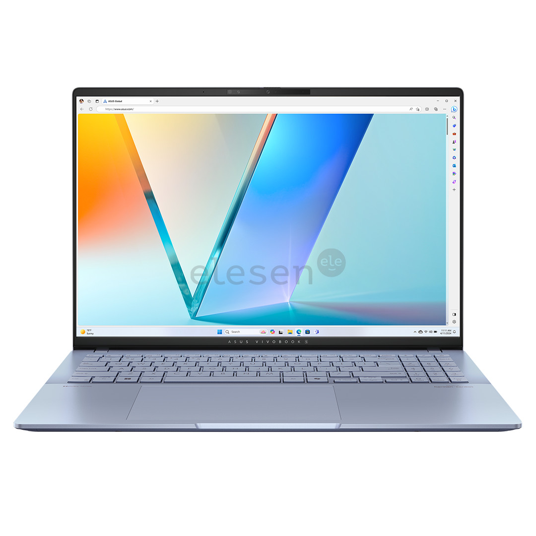 Asus Vivobook S16 OLED, Ultra 7, 16 GB, 1 TB, ENG, mėlynas - Nešiojamasis kompiuteris
