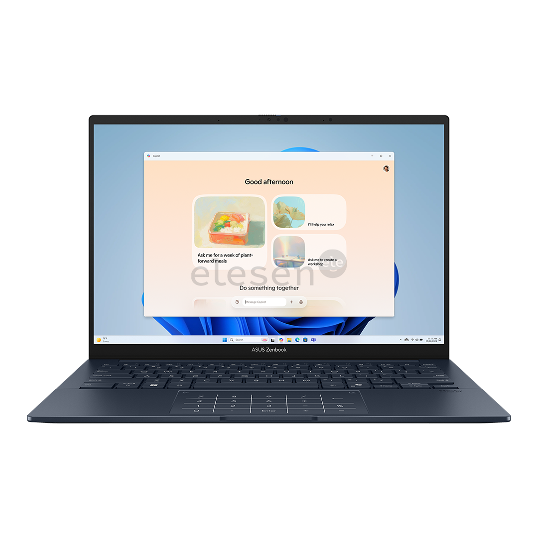 Asus Zenbook 14 OLED, 14'', 3K, OLED, 120 Hz, Ultra 7, 32 GB, 1 TB, ENG, ponder blue - Notebook