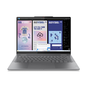 Lenovo Yoga 7 2-in-1 14ILL10, 14'', OLED, WUXGA, Ultra 5, 16 ГБ, 512 ГБ, ENG, серый - Ноутбук 83JQ000HNT