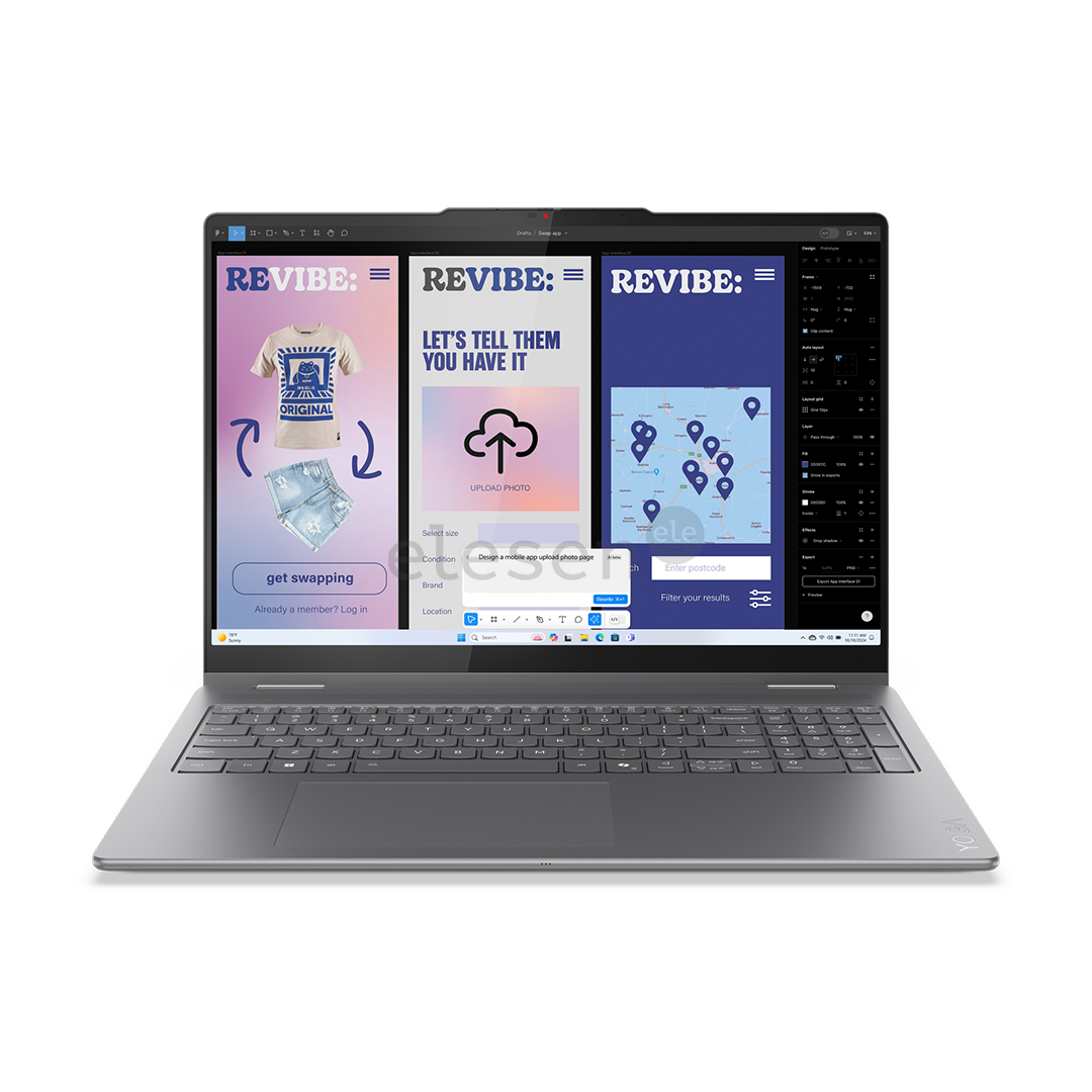 Lenovo Yoga 7 2-in-1 16ILL10, 16'', OLED, WQXGA+, Ultra 7, 32 GB, 1 TB, ENG, luna grey - Notebook