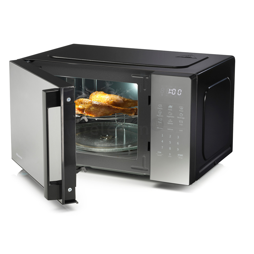 Hisense, 20 L, 700 W, mirror/black - Microwave Oven