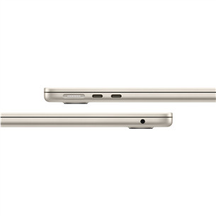Apple MacBook Air 13 (2025), M4, 10C/8C, 16 GB, 256 GB, RUS, starlight - Nešiojamasis kompiuteris