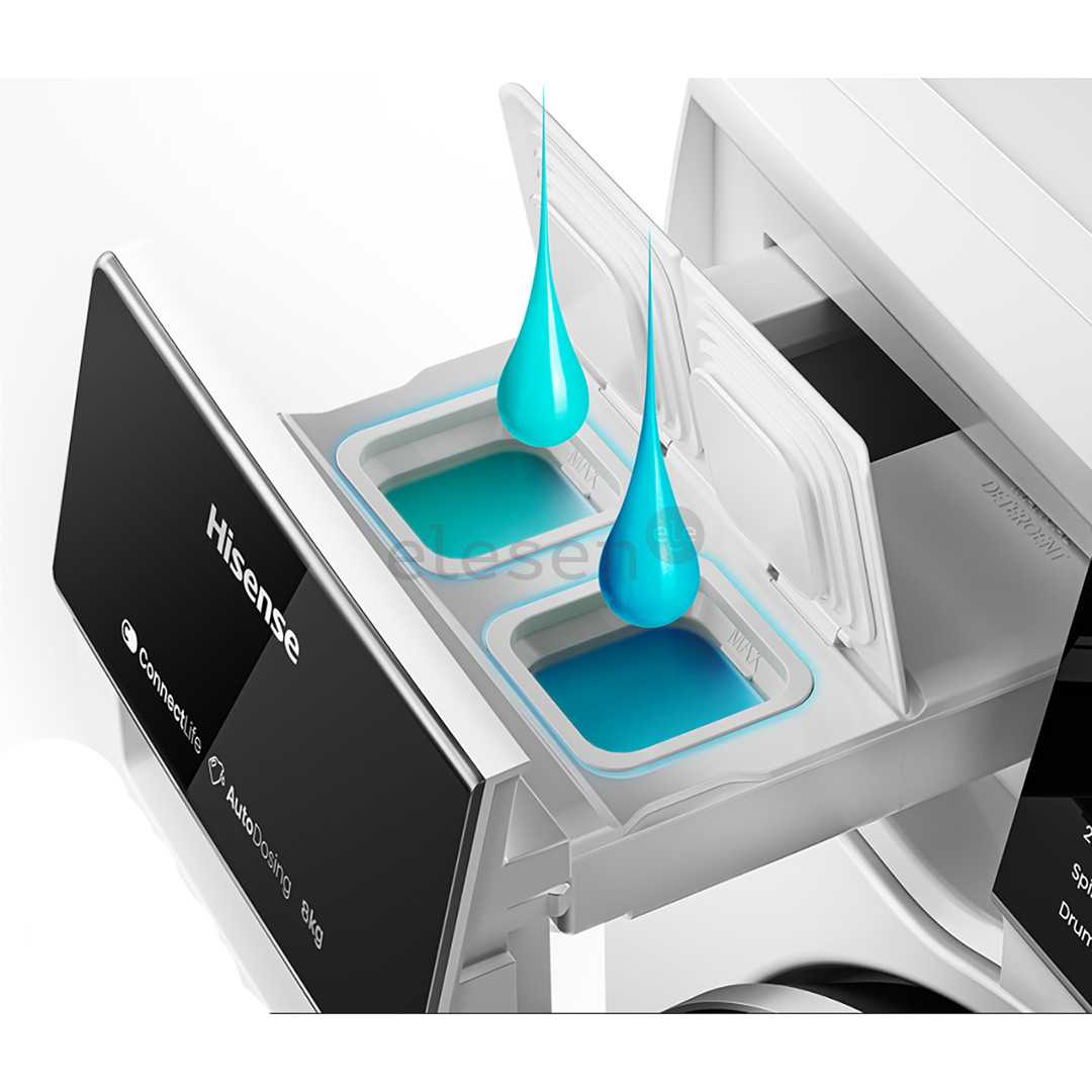 Hisense, 8 kg, gylis 48 cm, 1400 aps./min. - Skalbimo mašina