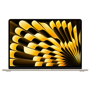 Apple MacBook Air 15 (2025), M4, 10C/10C, 16 GB, 512 GB, SWE, starlight - Nešiojamas kompiuteris MW1K3KS/A