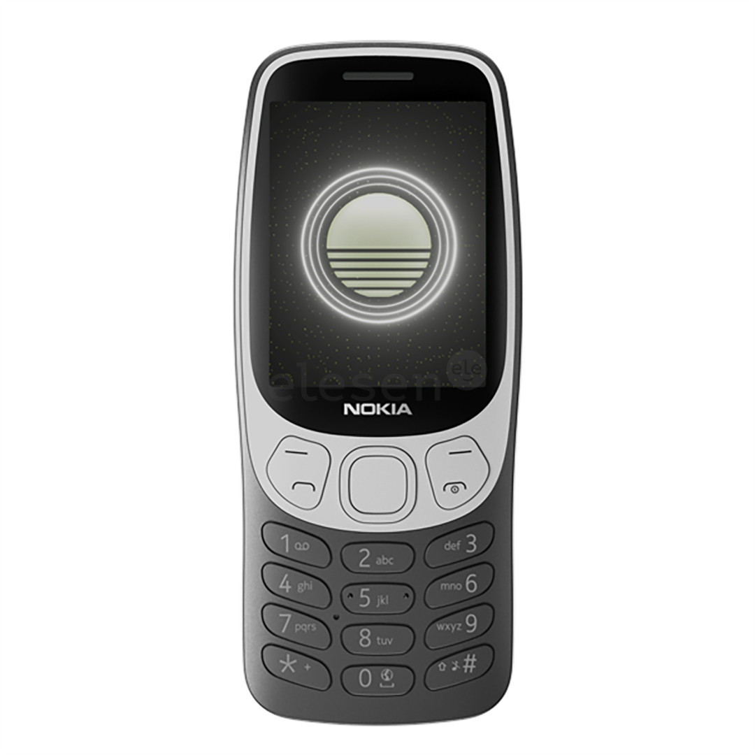 Nokia 3210 4G, Dual SIM, juodas  - Mobilus telefonas Prekė - 1GF025CPA2L01