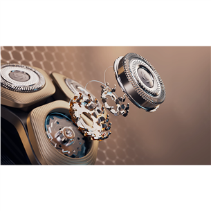 Philips i9000 Prestige Ultra, chromo spalva - Barzdaskutė
