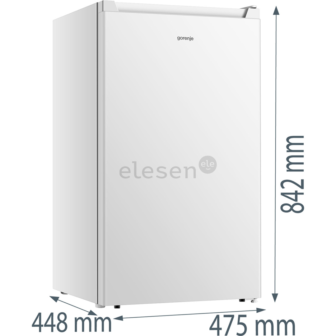 Gorenje, 82 L, aukštis 85 cm, baltas - Šaldytuvas