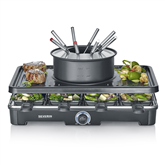 Severin, 1400 W, juodas - Raclette-Fondue komplektas