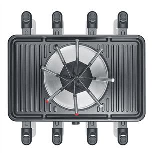 Severin, 1400 W, black - Raclette-Fondue combination