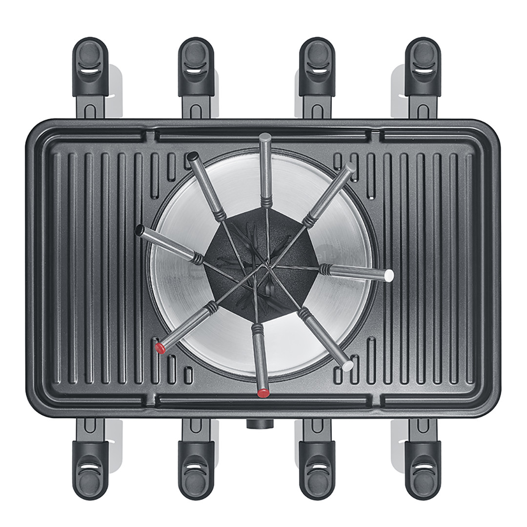 Severin, 1400 W, black - Raclette-Fondue combination