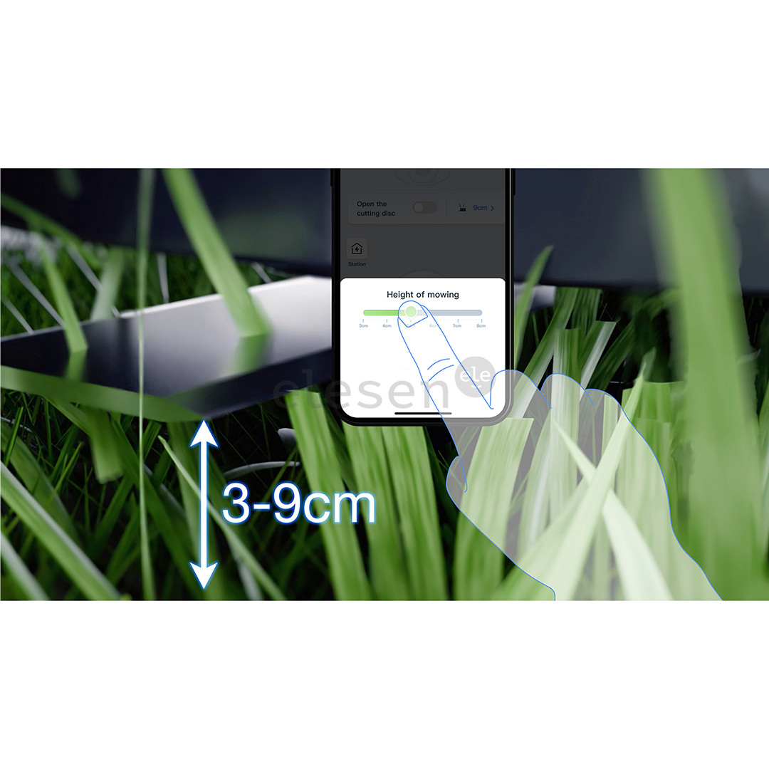 Ecovacs GOAT A1-3000 LiDAR, белый/черный - Робот-газонокосилка