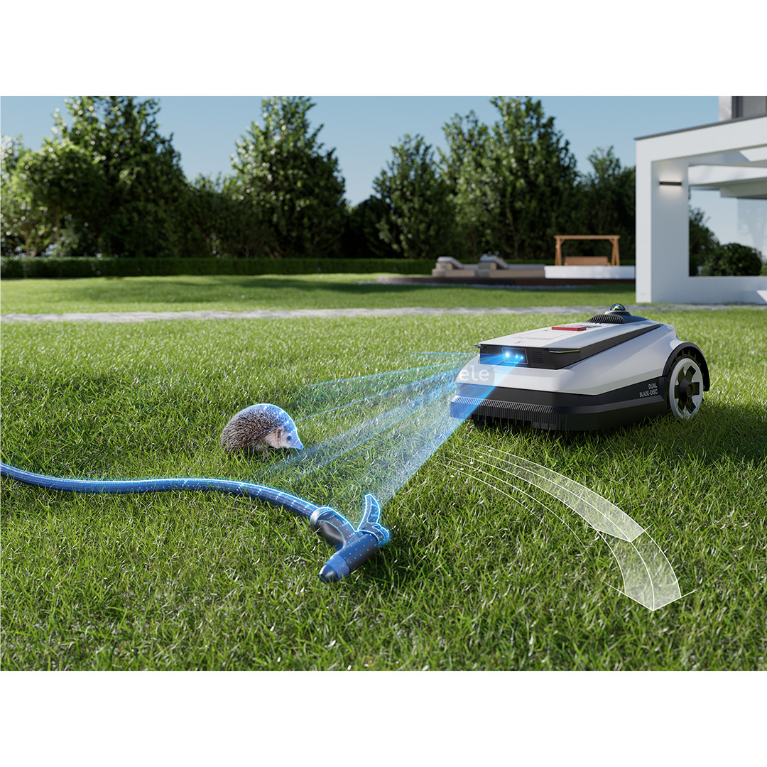 Ecovacs GOAT A1-3000 LiDAR, белый/черный - Робот-газонокосилка