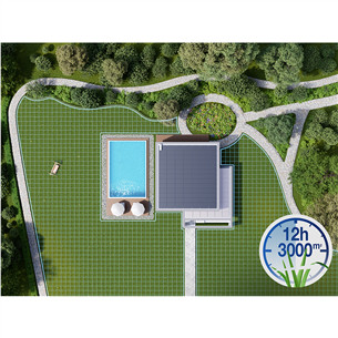 Ecovacs GOAT A1-3000 LiDAR, белый/черный - Робот-газонокосилка