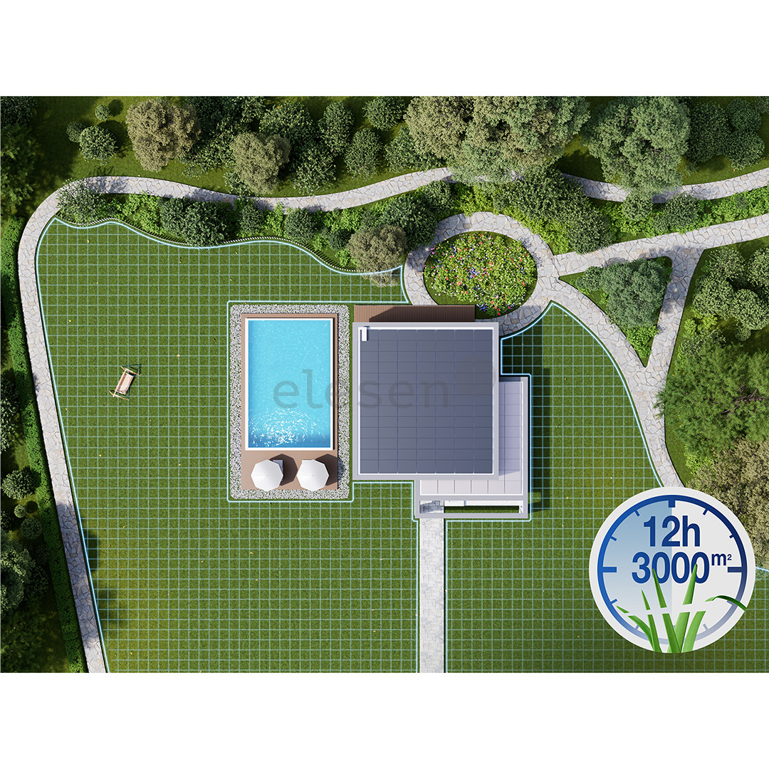 Ecovacs GOAT A1-3000 LiDAR, белый/черный - Робот-газонокосилка