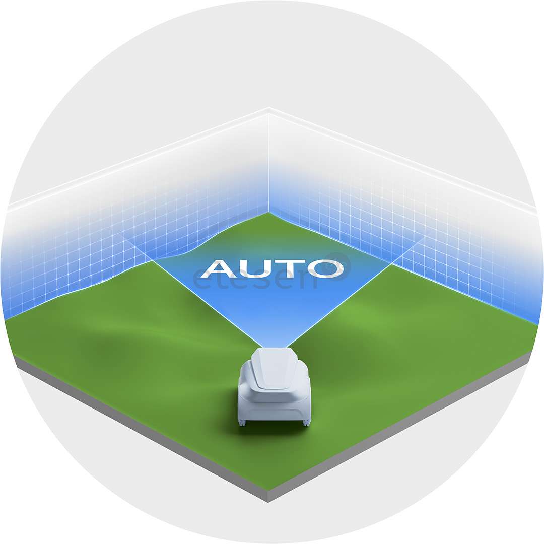 Ecovacs GOAT A1-3000 LiDAR, белый/черный - Робот-газонокосилка