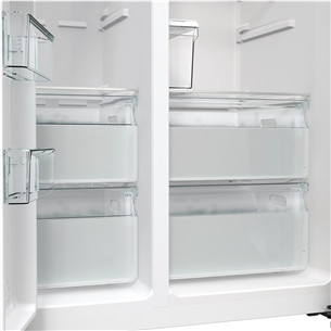 Hisense, NoFrost, 566 L, aukštis 179 cm, pilkas - SBS šaldytuvas