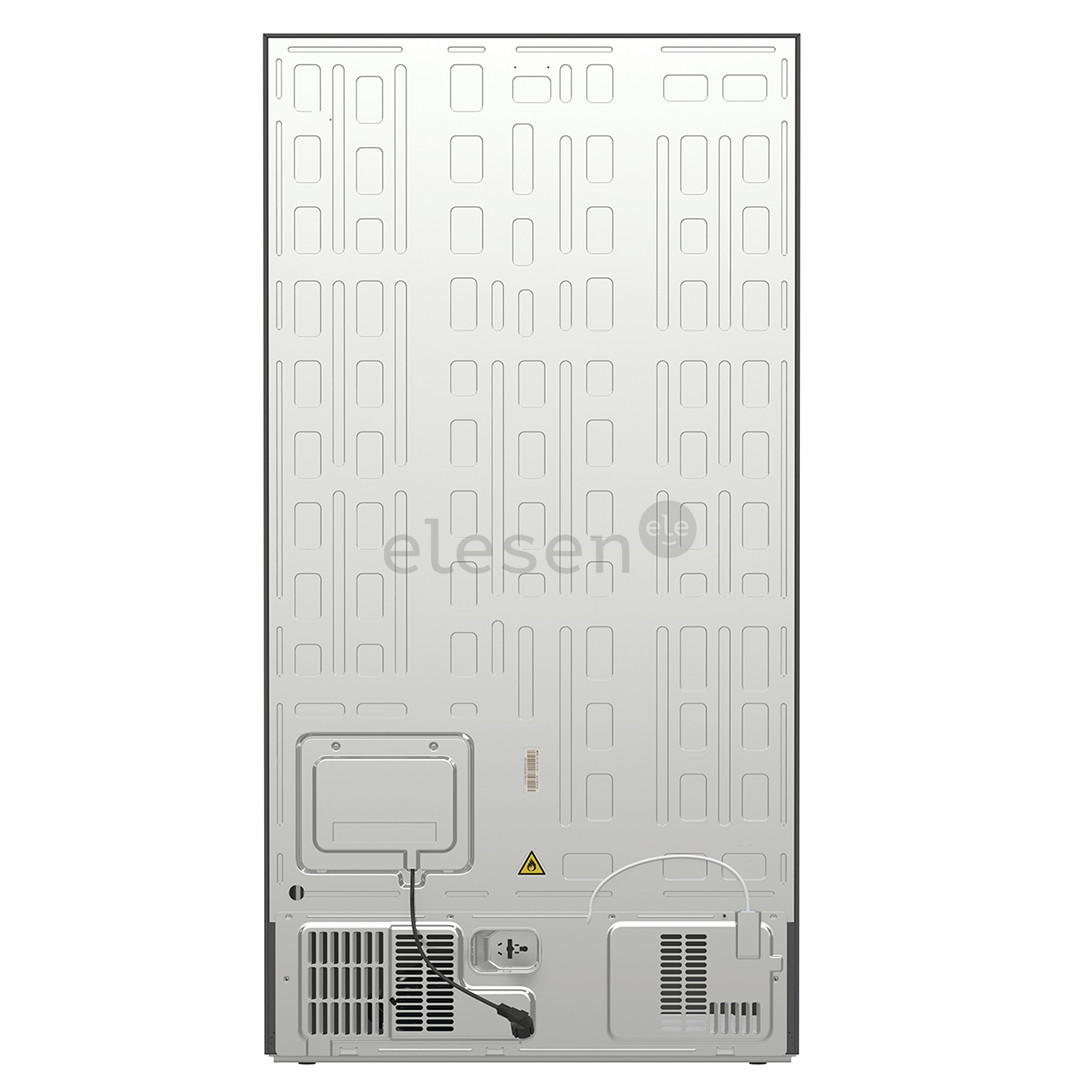 Hisense, NoFrost, 566 L, aukštis 179 cm, pilkas - SBS šaldytuvas