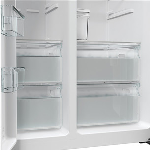 Hisense, NoFrost, 566 L, aukštis 179 cm, juodas - SBS šaldytuvas