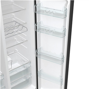 Hisense, NoFrost, 566 L, aukštis 179 cm, juodas - SBS šaldytuvas