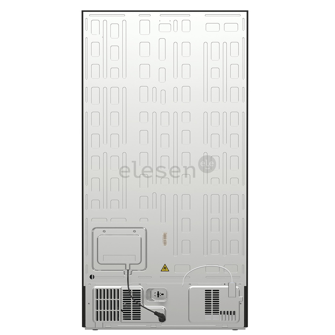 Hisense, NoFrost, 566 L, aukštis 179 cm, juodas - SBS šaldytuvas