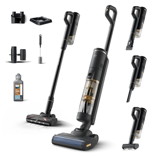 Philips 7000 Series AquaTrio, wet & dry, juodas/geltonas - Belaidis dulkių siurblys