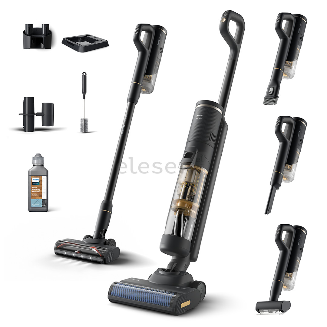 Philips 7000 Series AquaTrio, wet & dry, black/yellow - Cordless vacuum cleaner