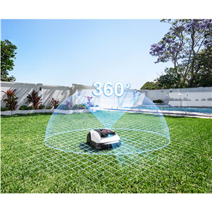 Ecovacs GOAT O500 Panorama, baltas/juodas - Vejos robotas