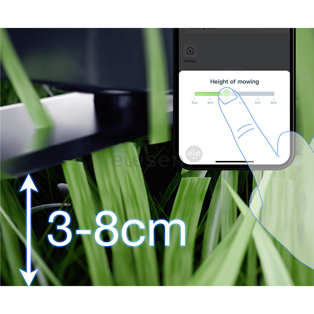 Ecovacs GOAT O500 Panorama, baltas/juodas - Vejos robotas