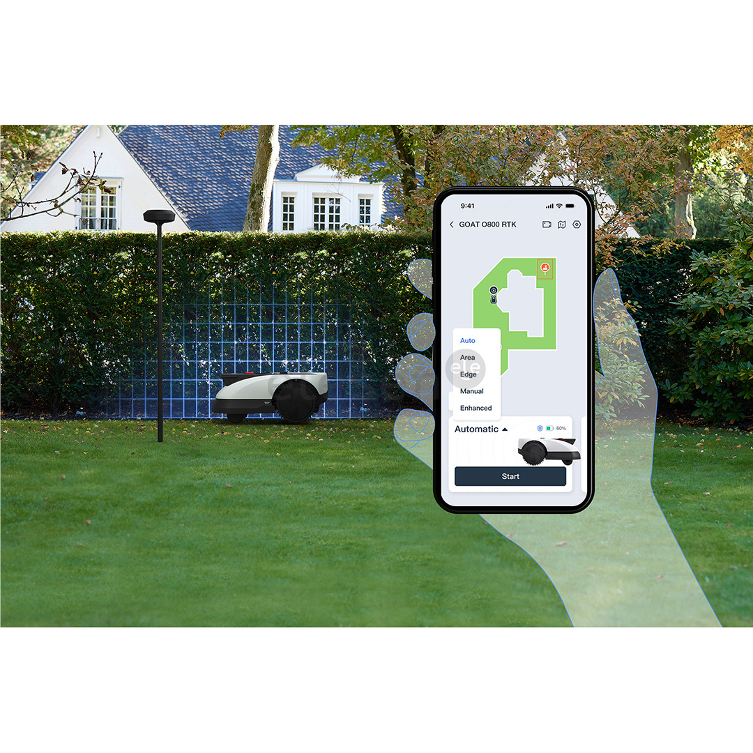 Ecovacs GOAT O800 RTK, baltas/juodas - Vejos robotas