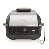Ninja 5-in-1, 1760 W, juoda/sidabrinė - Grilis ir karšto oro gruzdintuvė