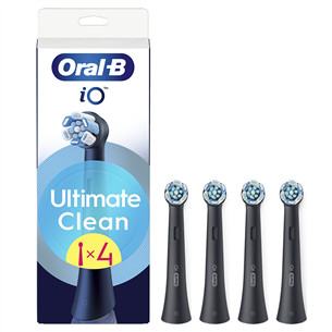 Braun Oral-B UltimateClean, 4 vnt., juodi - Dantų šepetėlių antgaliai IOUC-4BLACK