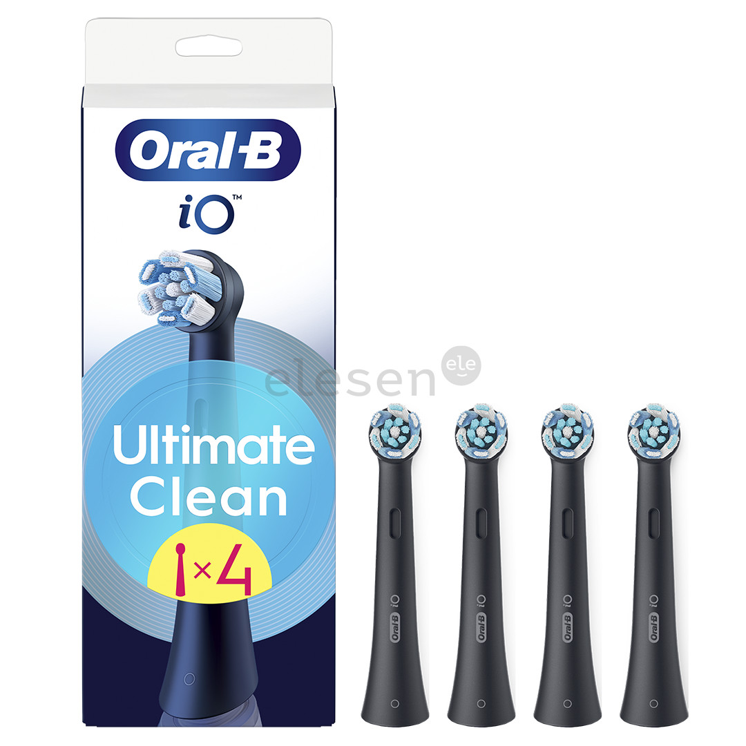 Braun Oral-B UltimateClean, 4 vnt., juodi - Dantų šepetėlių antgaliai